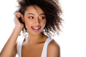 Woman with delaware county braces